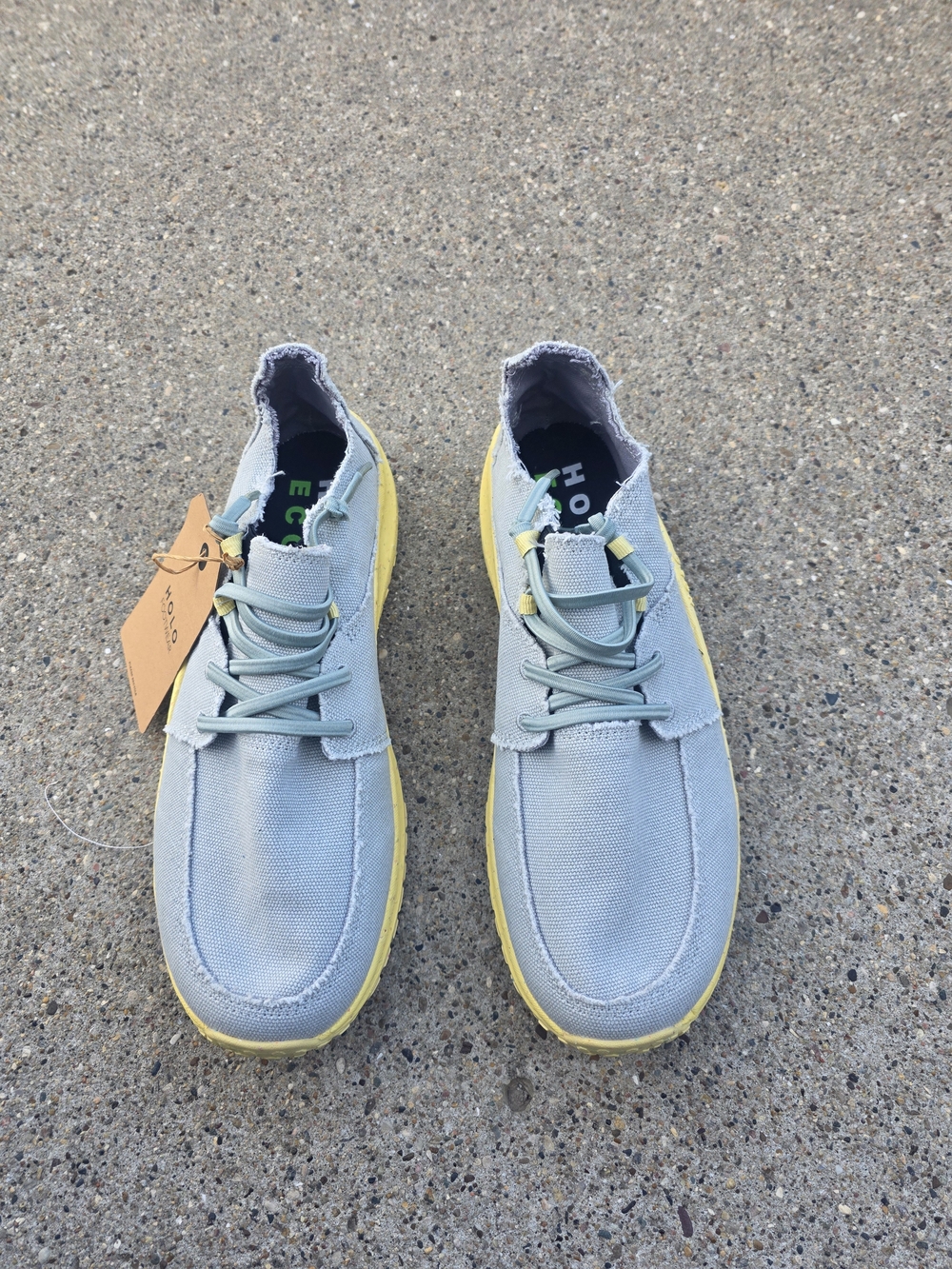 Halo Eco Lite Men’s Casual Sneakers - Light Blue with Yellow Sole Men Size 10 - Picture 6 of 14